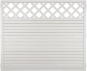 LIGHTLINE KS-Zaun Ranki 180 x 150 cm Füllung weiß / Rahmen weiß