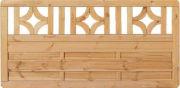 Sichtschutzzaun Antikzaun Terrassenzaun grün 180 x 90 cm Rahmen 45/68 mm