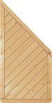 Sichtschutzzaun CLASSIC-Diagonal Ecke grün 90 x 180/90 cm