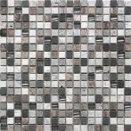 T-Trading Mosaik 1,5 x 1,5 cm ISOLA grey 1515ISOLA brown mix Glas/Naturstein