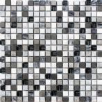 T-Trading Mosaik 1,5 x 1,5 cm KODIAK grey 1515KODIAK mix Glas/Naturstein