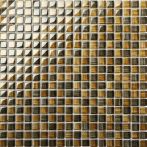 T-Trading Mosaik 1,5 x 1,5 cm LINEA braun 1515LI04 grün mix Glas