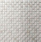 T-Trading Glas-/ Natursteinmosaik 1,5x1,5cm CHILL white 1515MI271