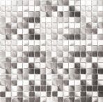 T-Trading Mosaik 1,5 x 1,5 cm NOVO silber 1515NVO3 mix Aluminium