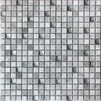 T-Trading Mosaik 1,5 x 1,5 cm YUKON white 1515YUKON mix Glas/Naturstein