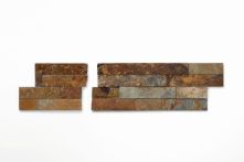 T-Trading Brickstones Ecken 15x40+15x15cm Schiefer multicolour (1,5-2,5 cm) 1560WAVBSM-X