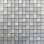 T-Trading Mosaik 2,3 x 2,3 cm ELEVATO weiß 2323EL01 Glas/Naturstein