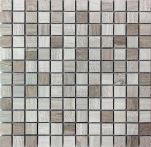 T-Trading Mosaik 2,3 x 2,3 cm Mocca braun 2323MO mix Naturstein, 30 x 30