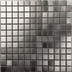T-Trading Mosaik 2,3 x 2,3 cm METALL silber 2323SILBER Edelstahl gebürstet
