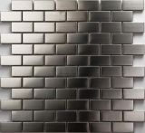 T-Trading Mosaik 2,3 x 4,8 cm METALL silber 2348SILBER Edelstahl gebürstet