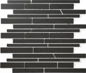 T-Trading Mosaik 30 x 30 cm PICCADILLY schwarz 3030PI004 Mauerverband, unglasiert