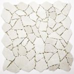 Boizenburg Mosaik 30,5 x 30,5 cm biancone Naturstein-Bruchmosaik BIANCONE