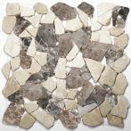 T-Trading Mosaik 30,5 x 30,5 cm CASTANAO cream CASTANAOCREAM mix Naturstein-Bruchmosaik