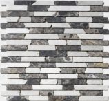 T-Trading Mosaik 30,5 x 30,5 cm castanao biancone HB-3030BM3 mix Naturstein-Brick