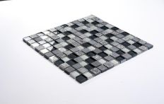 T-Trading Mosaik 2,3 x 2,3 cm BOSTON grau O4449187 Glas-/Natursteinmosaik