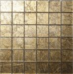 T-Trading Mosaik 4,8 x 4,8 cm cm INCA VG14 gold Glas