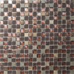 T-Trading Mosaik 1,5 x 1,5 cm TORINO dark WK1510-1515 Glas/Naturstein