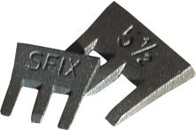 Metall-Keile-Satz, 2 Stück, für Stiele, Größe 4 und 5 1/2 (00MK)