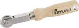 Andrückrolle mit Metallrad 34x6mm, Holzgriff (04225000)