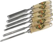 Stechbeitelsatz 6-teilig Kirschen, 6,10,12,16,20,26mm (1111000)