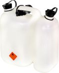 Kombikanister 5,5L Benzin, 3L Öl, mit Ausgießstutzen, weiß (824900)