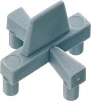Fliesenkreuze 4 + 5 mm, blau 100 Stück, Kunststoff (FLK45)