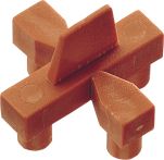 Fliesenkreuze 6 + 7 mm, rot 50 Stück, Kunststoff (FLK67)