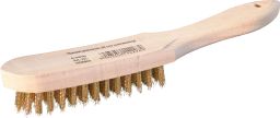 Handdrahtbürste 28 cm, vermess. Stahldraht, 4-reihig (HDBM4)