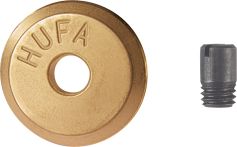 HM-Ersatzrad 20x3mm mit Achse TIN-Beschichtung, Orig. HUFA (HUFATIN)