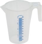 Meßbecher, Kunststoff, 1 Liter mit Maßskala (MB1)