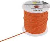 Reflektorleine 2mm, 50m, Orange, floureszierend mit Reflektorf. (MO20050)