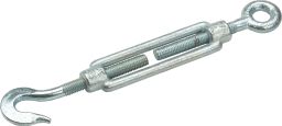Spannschloß, M10, Verzinkt, mit Haken und Öse (SS10)