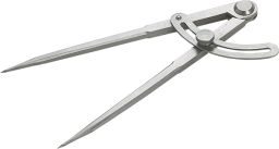 Zirkel mit Bogen 200mm, Premium (ZMB201)
