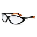 Uvex Bügelbrille cybric farblos, schwarz/orange - 9188175