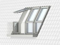 Velux GEL Holz-Dachbalkon Obenelement