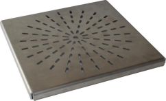 Volfi Drainplatte Aluminium feste Höhe DP-AF2 191/191/14-3 mm