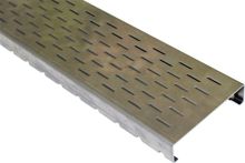Volfi Abdeckleiste DR-ASL Aluminium, Drainagenrost mit Schlitzlöchern - 2 m Länge
