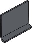 V&B Kehlsockel 10x15 cm PRO ARCHITECTURA grau 75% (R10) - 2498 PN83