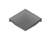 V&B Formteil 10x10 cm PRO ARCHITECTURA grau 50% (R10) - 2609 PN82