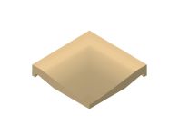 V&B Formteil 10x10 cm PRO ARCHITECTURA amber medium (R10) - 2609 PN92