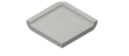 V&B Kehlsockel 5x5 cm PRO ARCHITECTURA grau 25% (R10) - 2765 PN81