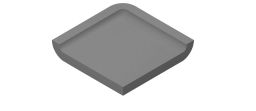 V&B Kehlsockel 5x5 cm PRO ARCHITECTURA grau 50% (R10) - 2765 PN82
