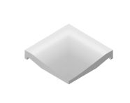 V&B Kehlsockel 10x10 cm PRO ARCHITECTURA weiß (R10) - 3009 PN00