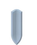 V&B Kehlsockel 2x10 cm PRO ARCHITECTURA aquamarine hell - 3296 PN13