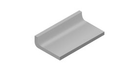 V&B Kehlsockel 5x10 cm PRO ARCHITECTURA grau 25% - 3570 PN09