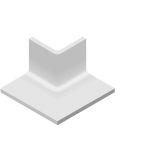 V&B Kehlsockel 10x10 cm PRO ARCHITECTURA weiß - 3575 PN00