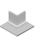 V&B Kehlsockel 10x10 cm PRO ARCHITECTURA grau 25% - 3575 PN09