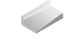 V&B Kehlsockel 5x10 cm PRO ARCHITECTURA weiß - 3585 PN00
