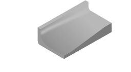 V&B Kehlsockel 5x10 cm PRO ARCHITECTURA grau 25% - 3585 PN09