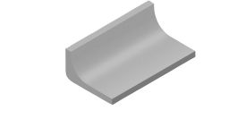 V&B Kehlsockel 5x10 cm PRO ARCHITECTURA grau 25% - 3589 PN09